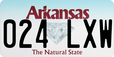 AR license plate 024LXW