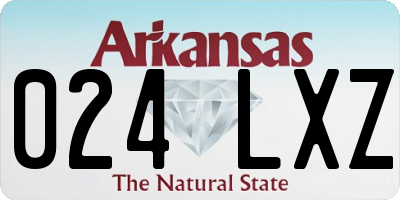 AR license plate 024LXZ