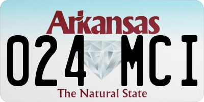 AR license plate 024MCI