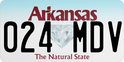 AR license plate 024MDV