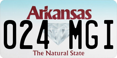 AR license plate 024MGI