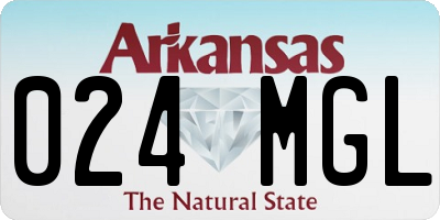 AR license plate 024MGL