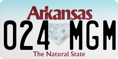 AR license plate 024MGM