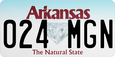 AR license plate 024MGN