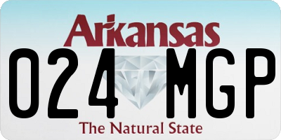 AR license plate 024MGP