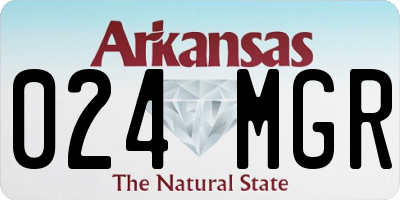 AR license plate 024MGR