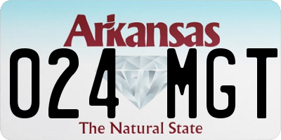 AR license plate 024MGT