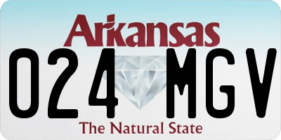 AR license plate 024MGV