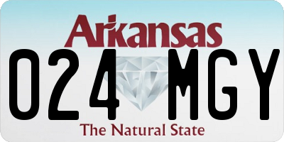 AR license plate 024MGY