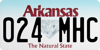 AR license plate 024MHC