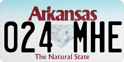 AR license plate 024MHE