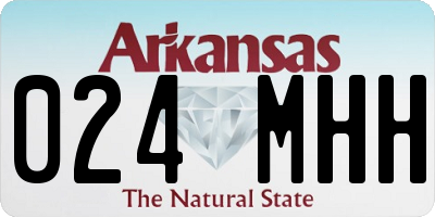AR license plate 024MHH