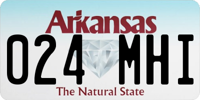 AR license plate 024MHI