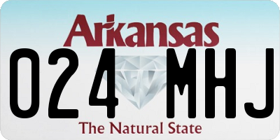 AR license plate 024MHJ
