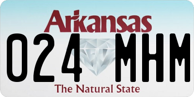 AR license plate 024MHM