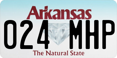 AR license plate 024MHP