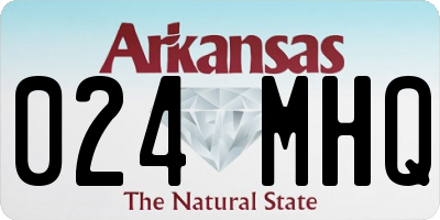 AR license plate 024MHQ
