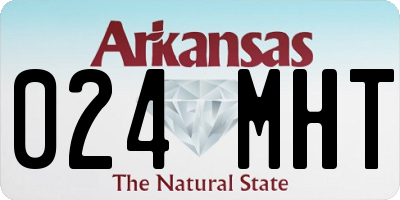 AR license plate 024MHT