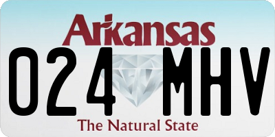 AR license plate 024MHV