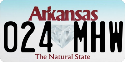 AR license plate 024MHW