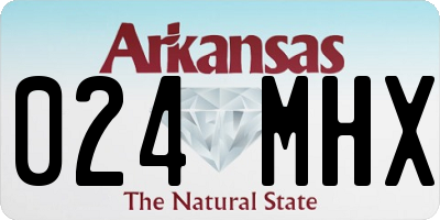AR license plate 024MHX
