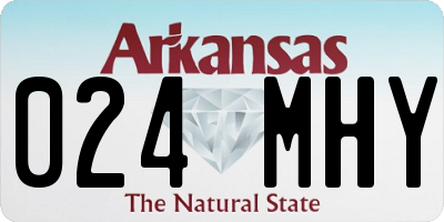 AR license plate 024MHY