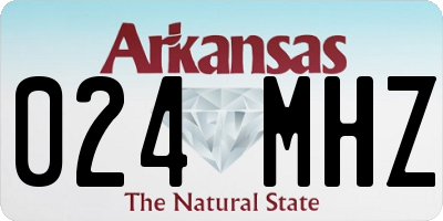 AR license plate 024MHZ