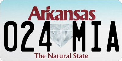 AR license plate 024MIA