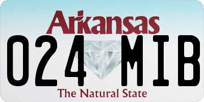 AR license plate 024MIB