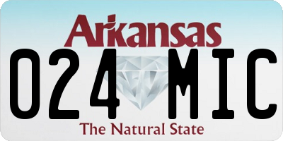 AR license plate 024MIC