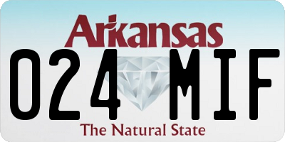 AR license plate 024MIF