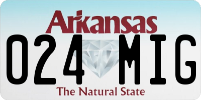 AR license plate 024MIG