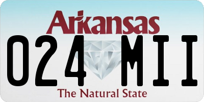 AR license plate 024MII