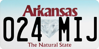 AR license plate 024MIJ