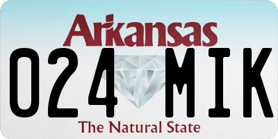AR license plate 024MIK