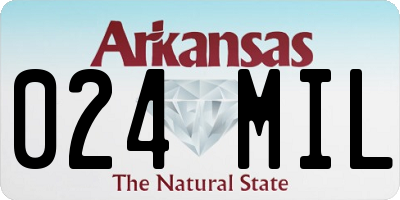 AR license plate 024MIL