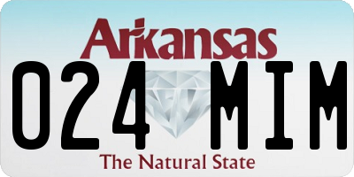AR license plate 024MIM