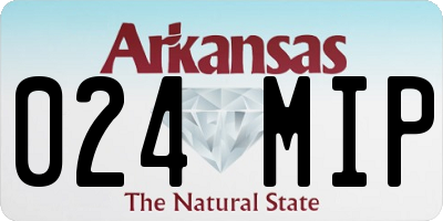 AR license plate 024MIP