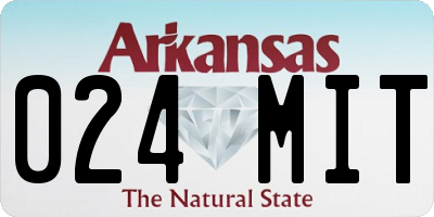 AR license plate 024MIT