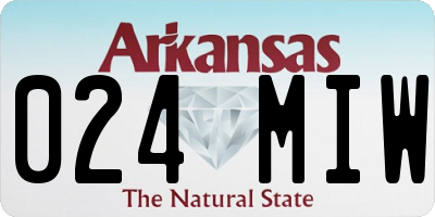 AR license plate 024MIW