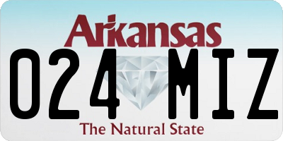 AR license plate 024MIZ