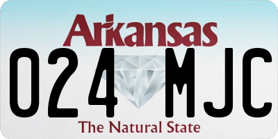AR license plate 024MJC