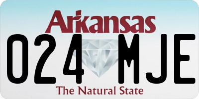 AR license plate 024MJE