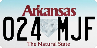 AR license plate 024MJF