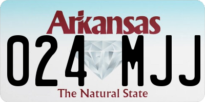 AR license plate 024MJJ