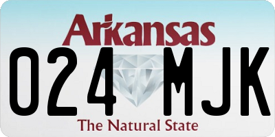 AR license plate 024MJK