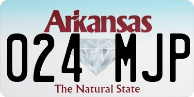 AR license plate 024MJP