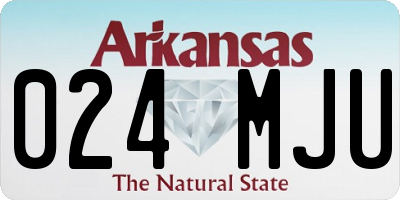 AR license plate 024MJU