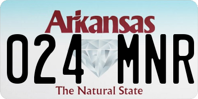 AR license plate 024MNR