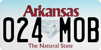 AR license plate 024MOB